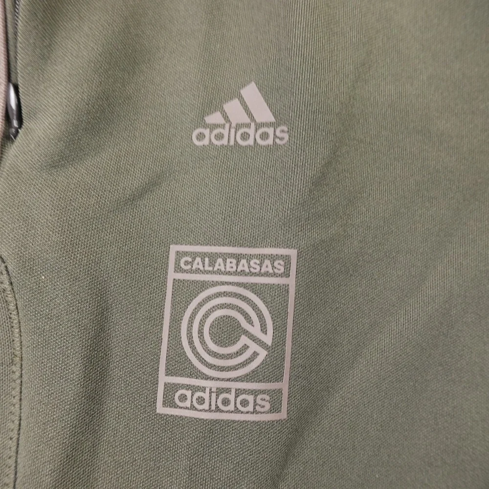 NEW Adidas Pants Mens S Green Calabasas Yeezy Track Drawstring Jogger Sweatpants